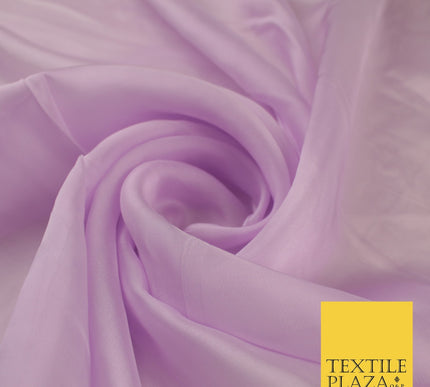 OVER 60 COLOURS Premium Plain ORGANZA Sheer Fabric Voile Dress Wedding 44"