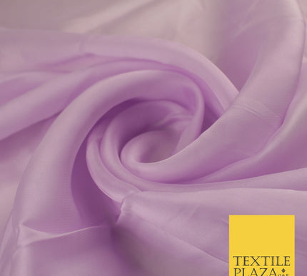 OVER 60 COLOURS Premium Plain ORGANZA Sheer Fabric Voile Dress Wedding 44"