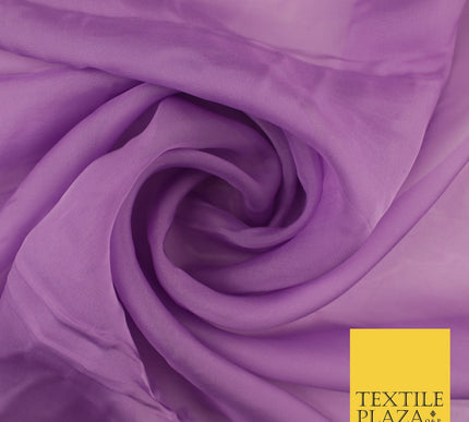 OVER 60 COLOURS Premium Plain ORGANZA Sheer Fabric Voile Dress Wedding 44"