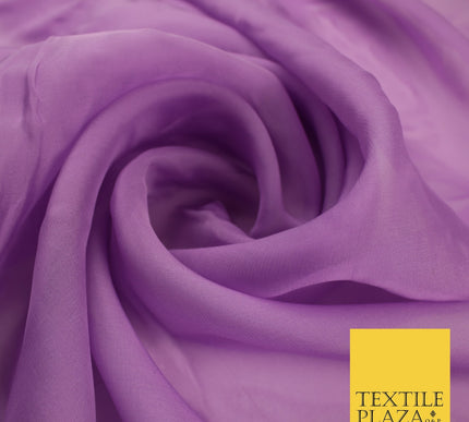 OVER 60 COLOURS Premium Plain ORGANZA Sheer Fabric Voile Dress Wedding 44"
