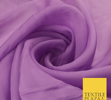 OVER 60 COLOURS Premium Plain ORGANZA Sheer Fabric Voile Dress Wedding 44"