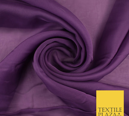 OVER 60 COLOURS Premium Plain ORGANZA Sheer Fabric Voile Dress Wedding 44"