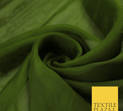 OVER 60 COLOURS Premium Plain ORGANZA Sheer Fabric Voile Dress Wedding 44"