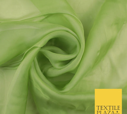 OVER 60 COLOURS Premium Plain ORGANZA Sheer Fabric Voile Dress Wedding 44"