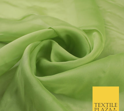 OVER 60 COLOURS Premium Plain ORGANZA Sheer Fabric Voile Dress Wedding 44"