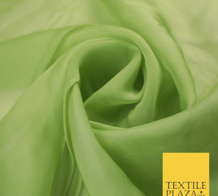 OVER 60 COLOURS Premium Plain ORGANZA Sheer Fabric Voile Dress Wedding 44"