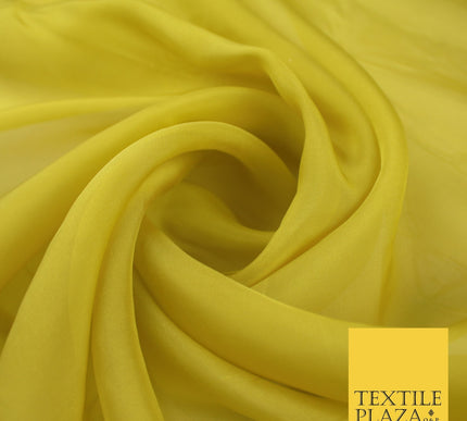 OVER 60 COLOURS Premium Plain ORGANZA Sheer Fabric Voile Dress Wedding 44"