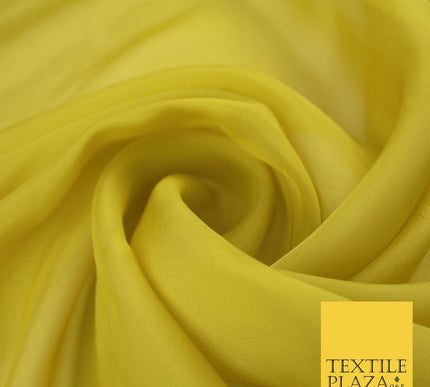 OVER 60 COLOURS Premium Plain ORGANZA Sheer Fabric Voile Dress Wedding 44"