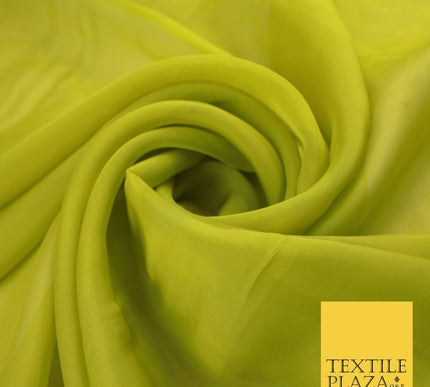 OVER 60 COLOURS Premium Plain ORGANZA Sheer Fabric Voile Dress Wedding 44"