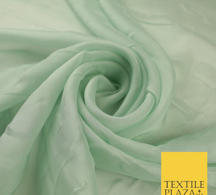 OVER 60 COLOURS Premium Plain ORGANZA Sheer Fabric Voile Dress Wedding 44"