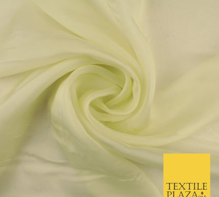 OVER 60 COLOURS Premium Plain ORGANZA Sheer Fabric Voile Dress Wedding 44"