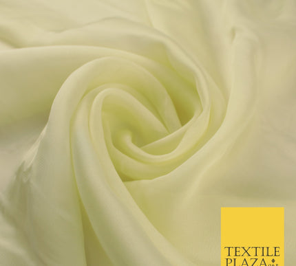 OVER 60 COLOURS Premium Plain ORGANZA Sheer Fabric Voile Dress Wedding 44"