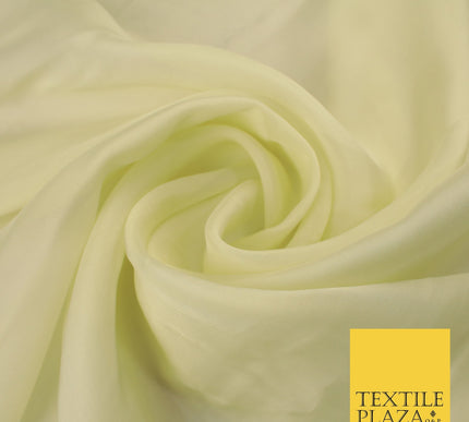 OVER 60 COLOURS Premium Plain ORGANZA Sheer Fabric Voile Dress Wedding 44"