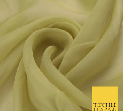 OVER 60 COLOURS Premium Plain ORGANZA Sheer Fabric Voile Dress Wedding 44"