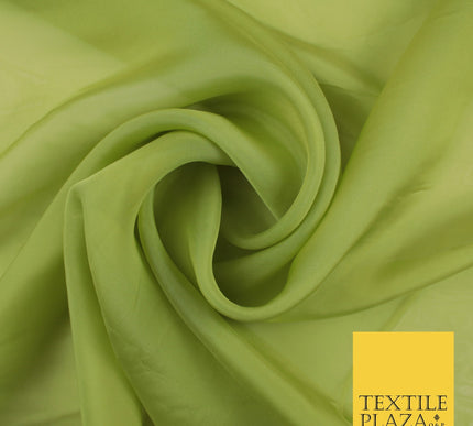 OVER 60 COLOURS Premium Plain ORGANZA Sheer Fabric Voile Dress Wedding 44"