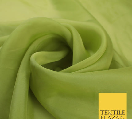 OVER 60 COLOURS Premium Plain ORGANZA Sheer Fabric Voile Dress Wedding 44"