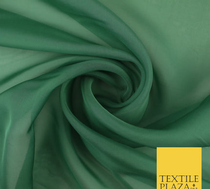 OVER 60 COLOURS Premium Plain ORGANZA Sheer Fabric Voile Dress Wedding 44"