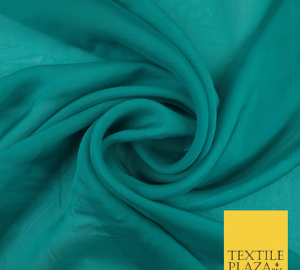 OVER 60 COLOURS Premium Plain ORGANZA Sheer Fabric Voile Dress Wedding 44"