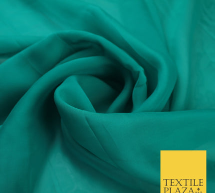 OVER 60 COLOURS Premium Plain ORGANZA Sheer Fabric Voile Dress Wedding 44"