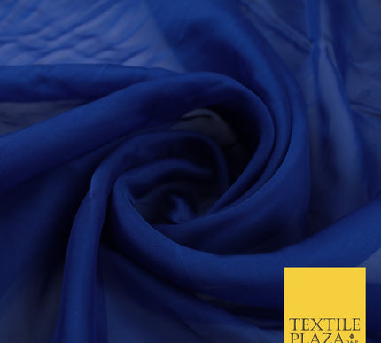 OVER 60 COLOURS Premium Plain ORGANZA Sheer Fabric Voile Dress Wedding 44"