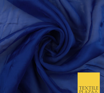 OVER 60 COLOURS Premium Plain ORGANZA Sheer Fabric Voile Dress Wedding 44"