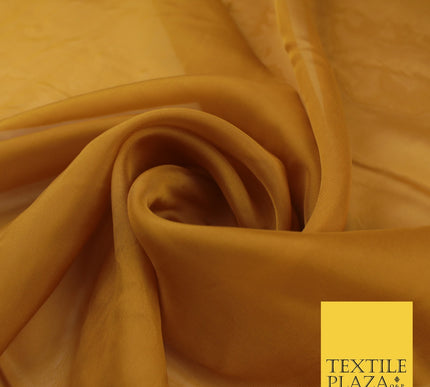 OVER 60 COLOURS Premium Plain ORGANZA Sheer Fabric Voile Dress Wedding 44"