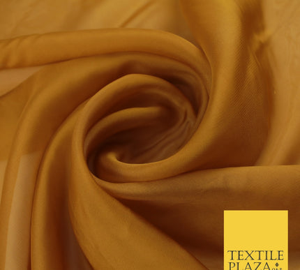 OVER 60 COLOURS Premium Plain ORGANZA Sheer Fabric Voile Dress Wedding 44"