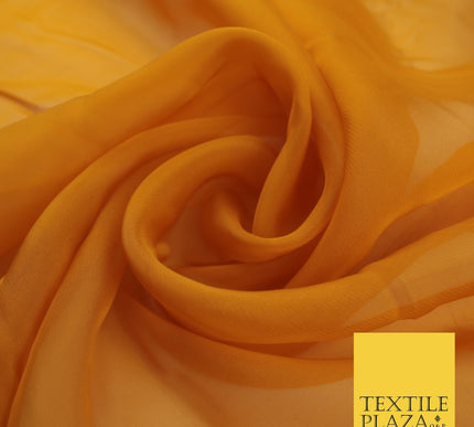 OVER 60 COLOURS Premium Plain ORGANZA Sheer Fabric Voile Dress Wedding 44"