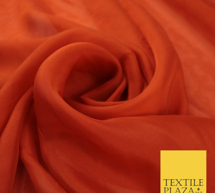 OVER 60 COLOURS Premium Plain ORGANZA Sheer Fabric Voile Dress Wedding 44"