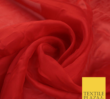 OVER 60 COLOURS Premium Plain ORGANZA Sheer Fabric Voile Dress Wedding 44"