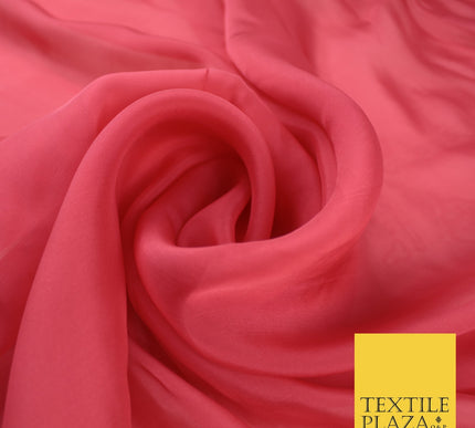 OVER 60 COLOURS Premium Plain ORGANZA Sheer Fabric Voile Dress Wedding 44"
