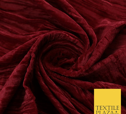 8 COLOURS - Pleated Soft Micro Velvet Fabric Dress Craft Material 45" Wide