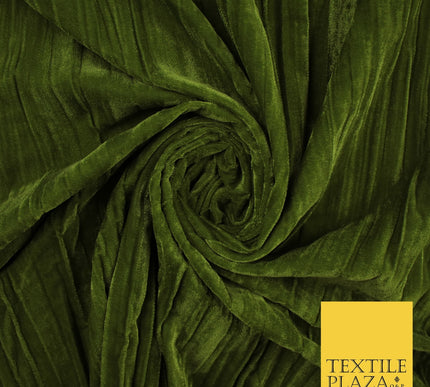 8 COLOURS - Pleated Soft Micro Velvet Fabric Dress Craft Material 45" Wide