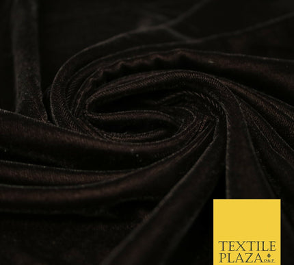 Luxury Soft Plain Micro Velvet Fabric Velour Dress Material Non-Stretch 44" Wide