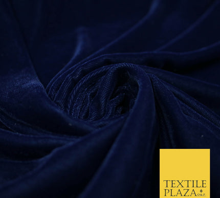 Luxury Soft Plain Micro Velvet Fabric Velour Dress Material Non-Stretch 44" Wide