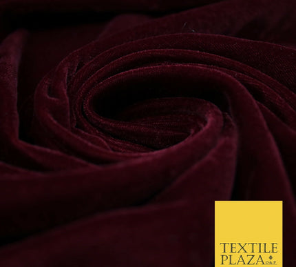 Luxury Soft Plain Micro Velvet Fabric Velour Dress Material Non-Stretch 44" Wide
