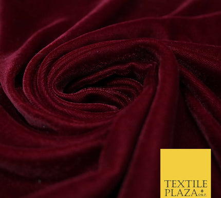 Luxury Soft Plain Micro Velvet Fabric Velour Dress Material Non-Stretch 44" Wide