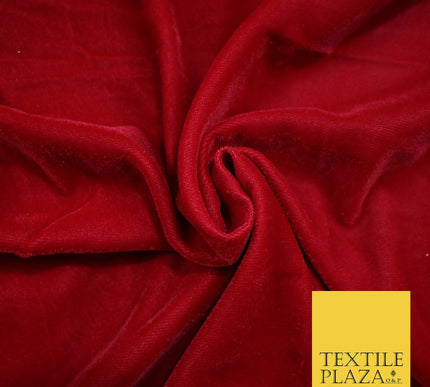Luxury Soft Plain Micro Velvet Fabric Velour Dress Material Non-Stretch 44" Wide