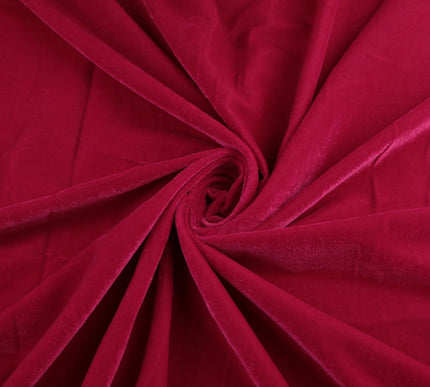 Luxury Soft Plain Micro Velvet Fabric Velour Dress Material Non-Stretch 44" Wide
