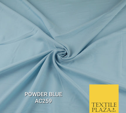 Plain Dyed Powder Crepe Soft Matt Lining Dress 100% Polyester Budget Fabric 44"