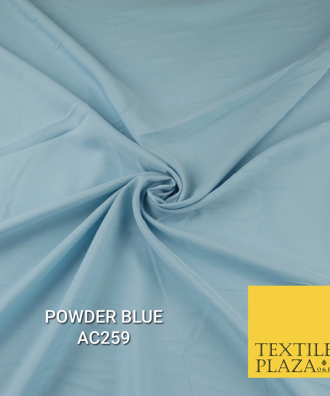 Plain Dyed Powder Crepe Soft Matt Lining Dress 100% Polyester Budget Fabric 44"