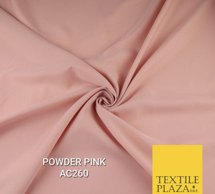 Plain Dyed Powder Crepe Soft Matt Lining Dress 100% Polyester Budget Fabric 44"
