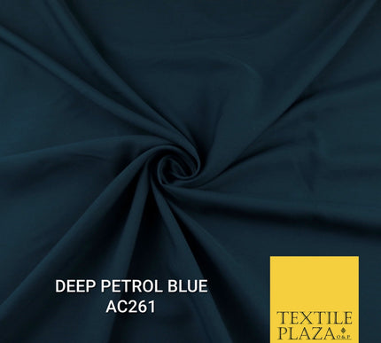 Plain Dyed Powder Crepe Soft Matt Lining Dress 100% Polyester Budget Fabric 44"