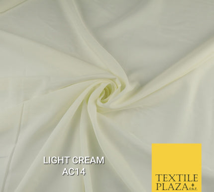 Plain Dyed Powder Crepe Soft Matt Lining Dress 100% Polyester Budget  Fabric 44"