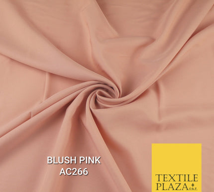 Plain Dyed Powder Crepe Soft Matt Lining Dress 100% Polyester Budget Fabric 44"