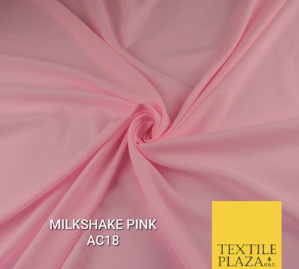 Plain Dyed Powder Crepe Soft Matt Lining Dress 100% Polyester Budget  Fabric 44"