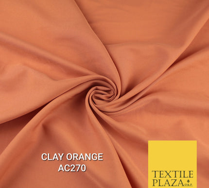 Plain Dyed Powder Crepe Soft Matt Lining Dress 100% Polyester Budget Fabric 44"