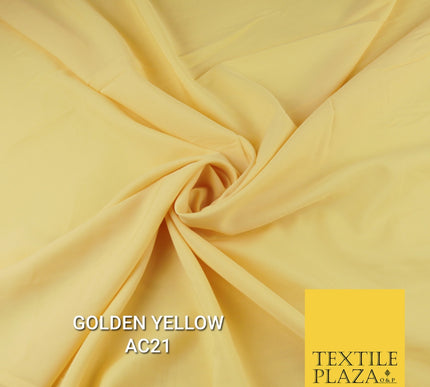 Plain Dyed Powder Crepe Soft Matt Lining Dress 100% Polyester Budget  Fabric 44"