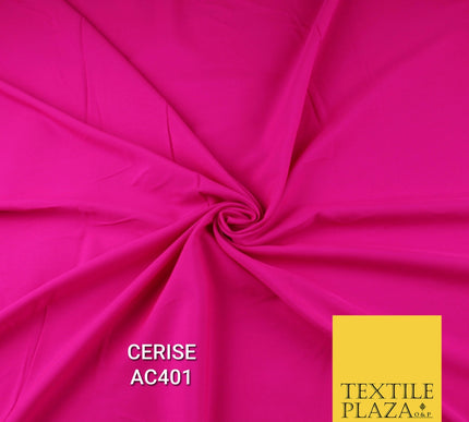 Plain Dyed Powder Crepe Soft Matt Lining Dress 100% Polyester Budget Fabric 44"