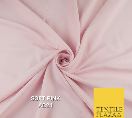 Plain Dyed Powder Crepe Soft Matt Lining Dress 100% Polyester Budget  Fabric 44"